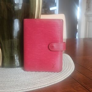 Louis Vuitton Red Epi Agenda In GUC